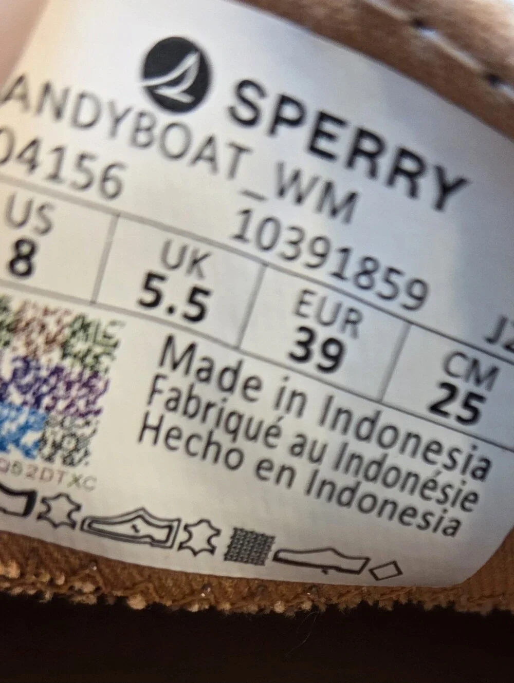 Women's Sperry Cream Suede Boat Shoe Size 8 - Picture 13 of 13